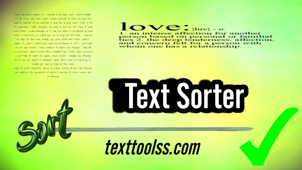 How to Sort Text Automatically Using a Text Sorter